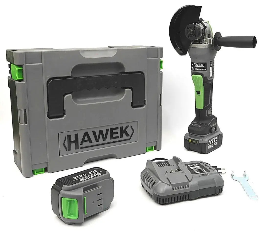 Ъглошлайф акумулаторен 125мм , 36v , HAWEK , HW-3002 - Smartko.store