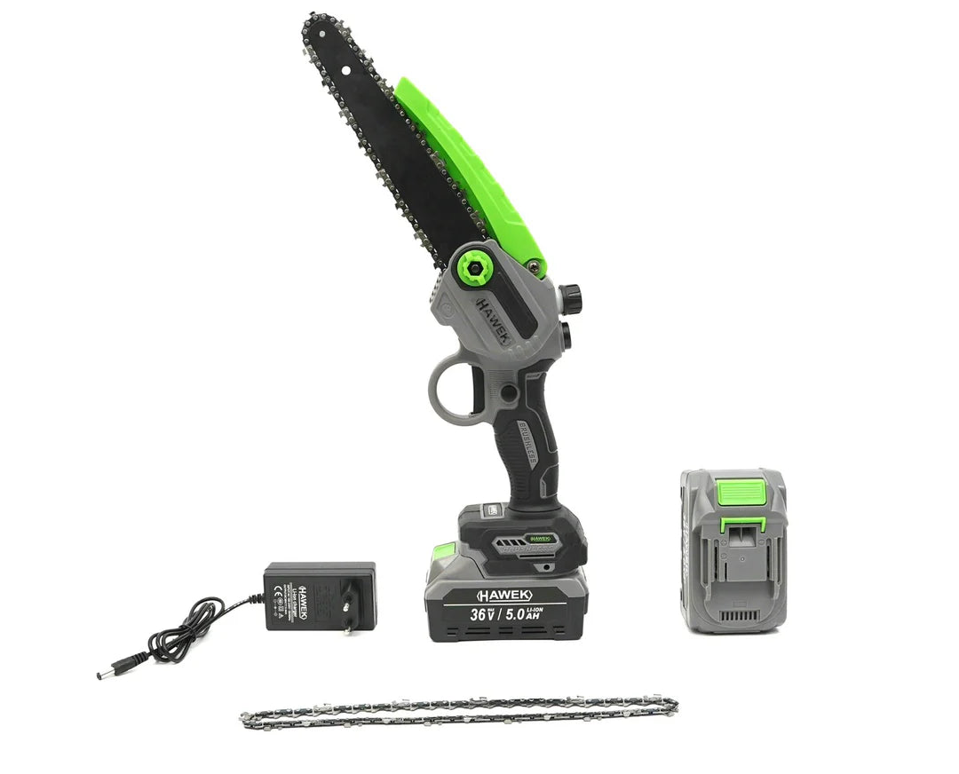 Резачка акумулаторна 20см с омасляване на веригата , 36v , с 2 вериги HAWEK , HW-3003 - Smartko.store