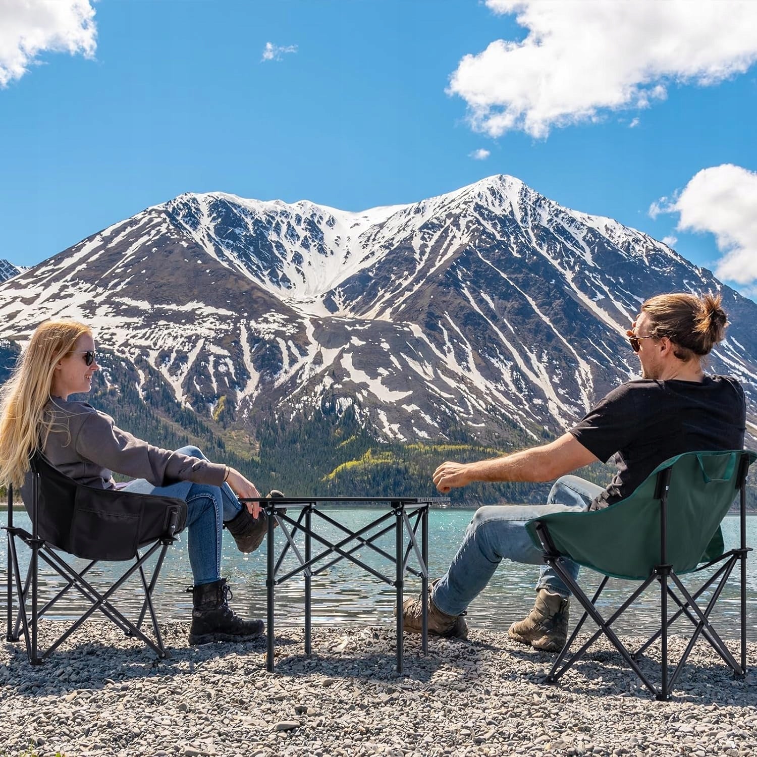 Компактна сгъваема къмпинг маса - 53х53см