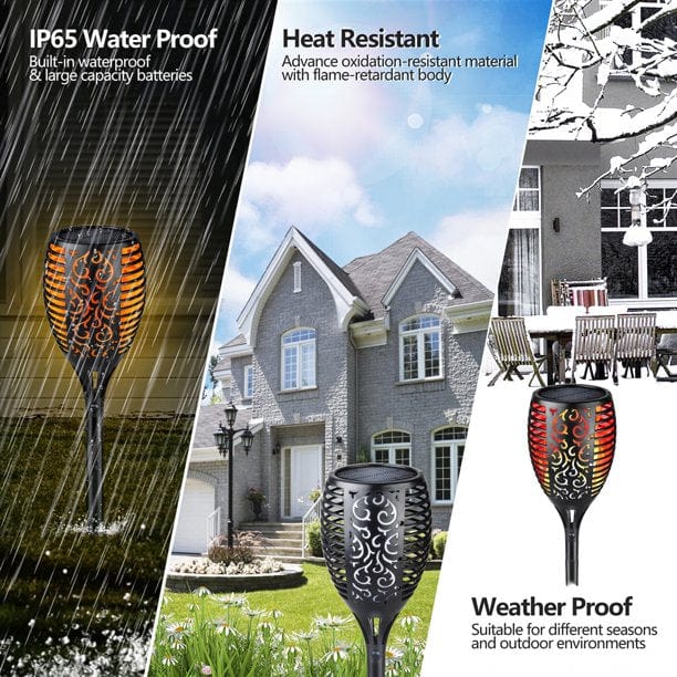 Соларни лампи за градина 8 броя ФАКЛИ