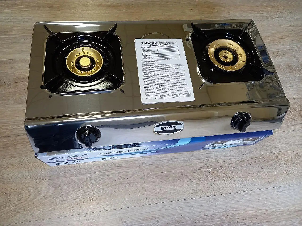 Професионален ДВОЕН ГАЗОВ. котлон "BEST" - Smartko.store