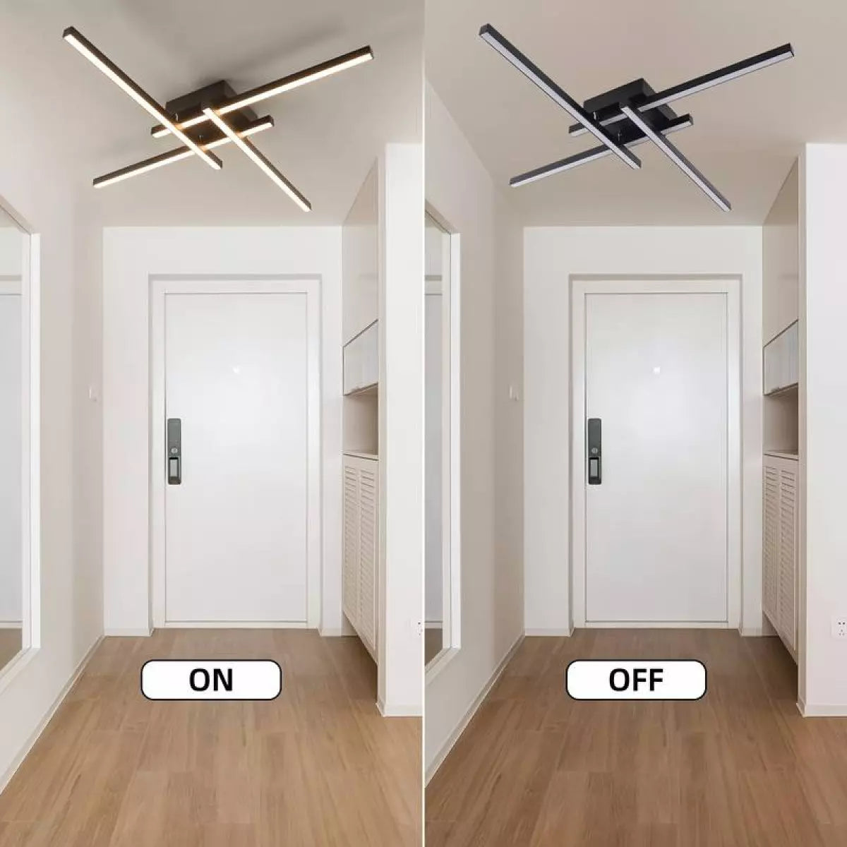 LED осветително тяло с 4 рамена