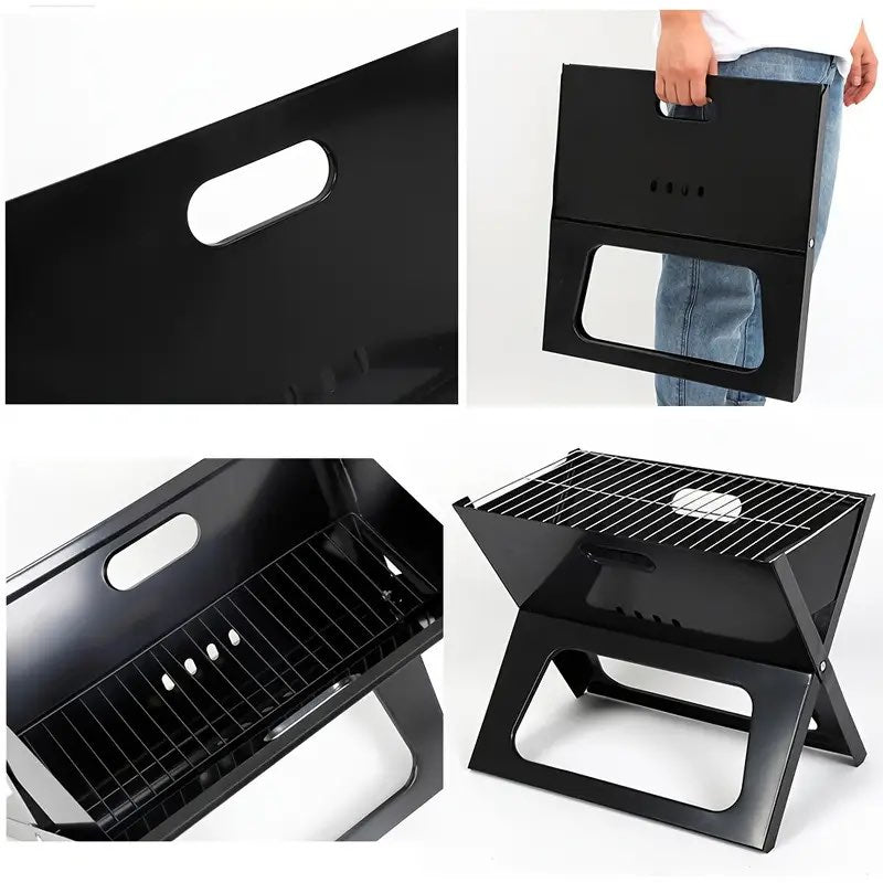 Сгъваема Преносима Скара Барбекю Тип Куфар