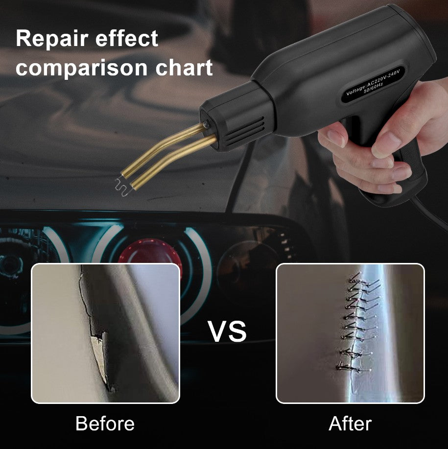 Пистолет за Лепене на Пластмаса със Скоби + Клещи и Макетен Нож