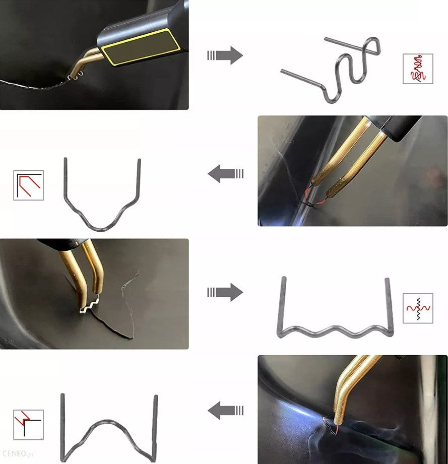 Пистолет за Лепене на Пластмаса със Скоби + Клещи и Макетен Нож