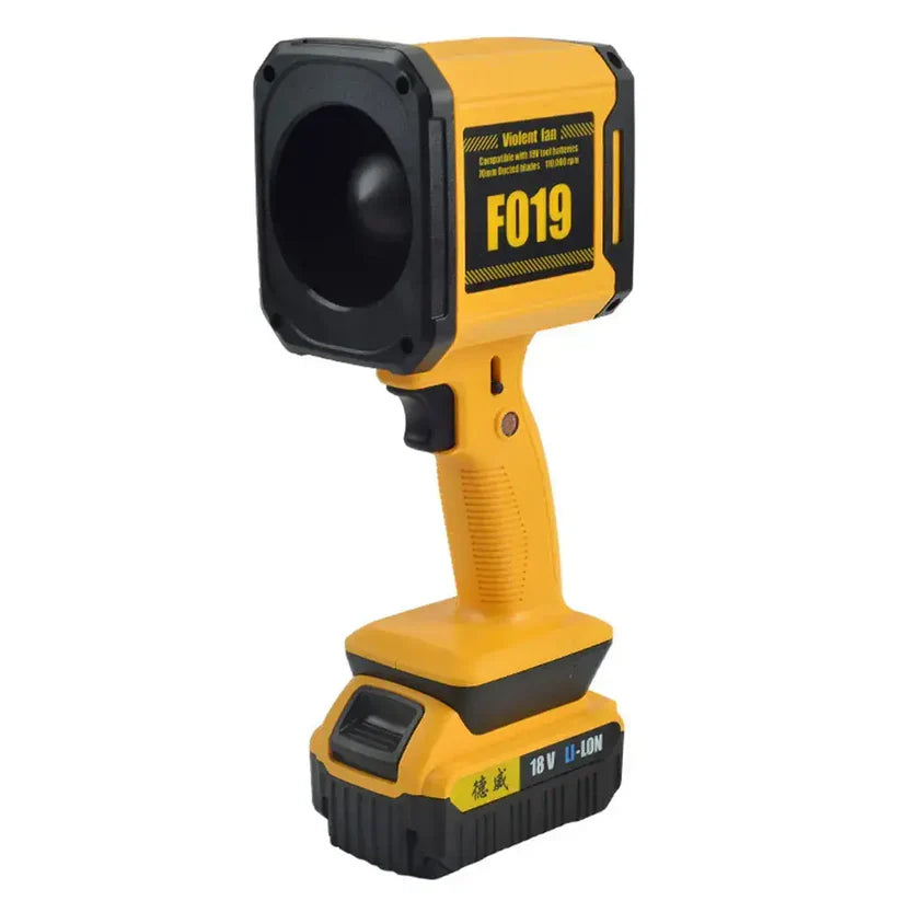 Акумулаторен Турбо Въздушен Пистолет 110 000 об/мин, Ø70 мм Турбина – За Листа, Сняг, Автомобил и Барбекю