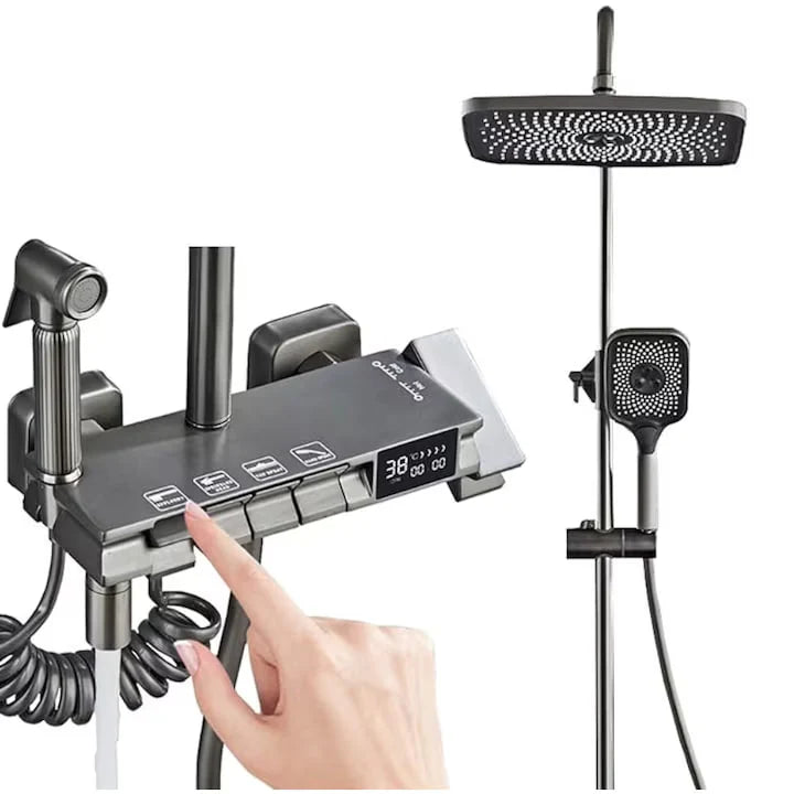 Комплект Кран за Душ AOVO с Дигитален Дисплей и Мултифункционални Режими