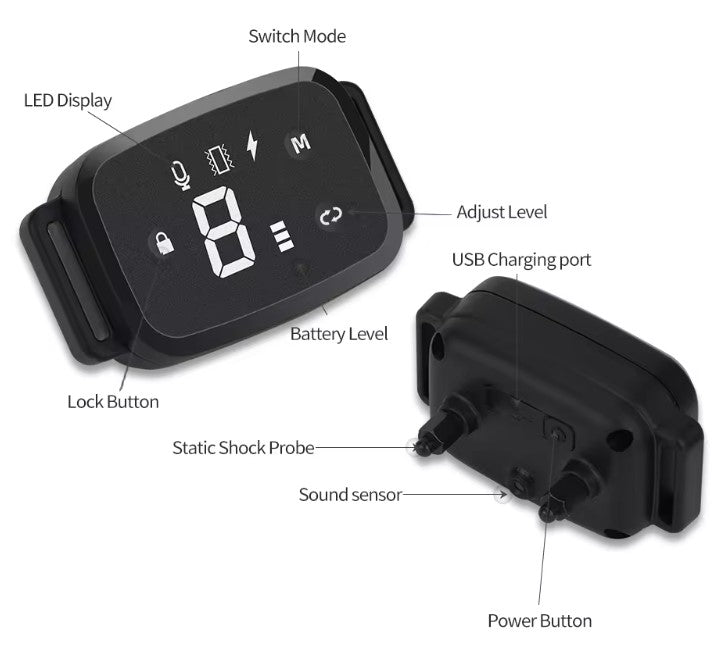 Автоматичен Възпитателен Нашийник За Кучета Срещу Лаене, 3 Режима | Smart Обучение