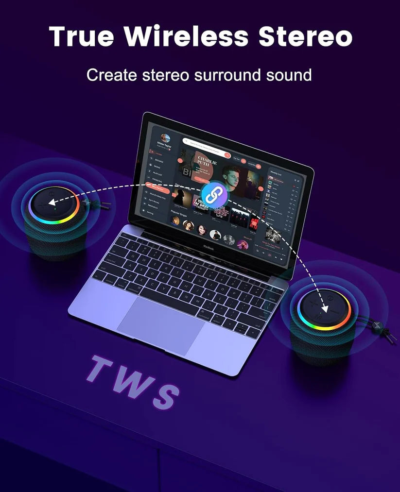 Преносима Караоке Тонколона Flip 6 RGB G521 с TWS и 360° Звук