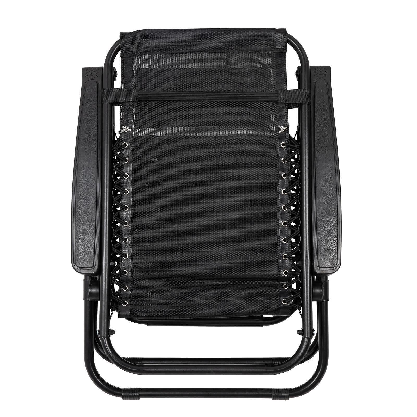 Сгъваем Къмпинг Стол Шезлонг С Регулируема Облегалка и Възглавничка