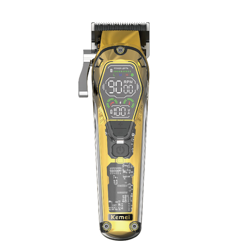 Kemei KM-1806 Машинка За Подстригване 10W С LCD Дисплей И 8 Приставки