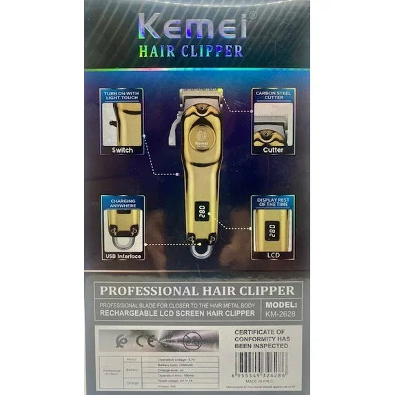 Kemei KM-2628 Тример За Брада И Контури С T-Blade Острие – Безжична Машинка За Подстригване