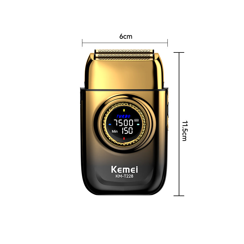 Kemei KM-T228 Шейвър За Бръснене С Турбо Режим И LCD Дисплей