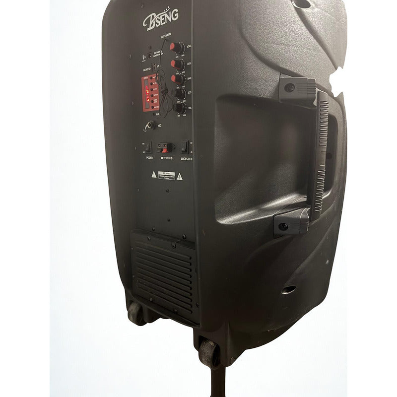 Комплект Безжична Тонколона MSA-5618 С 15" Говорител, Стойка И Безжичен Микрофон – 5000W Мощност За Партита И Събития