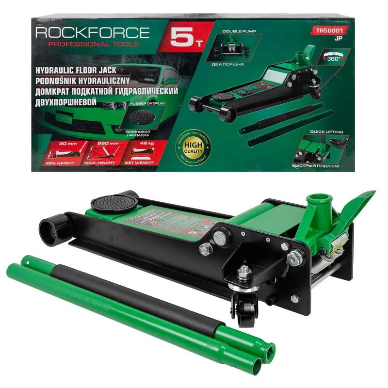 RockForce TR50001 Нископрофилен Крик Крокодил 5 Тона – 90-550мм