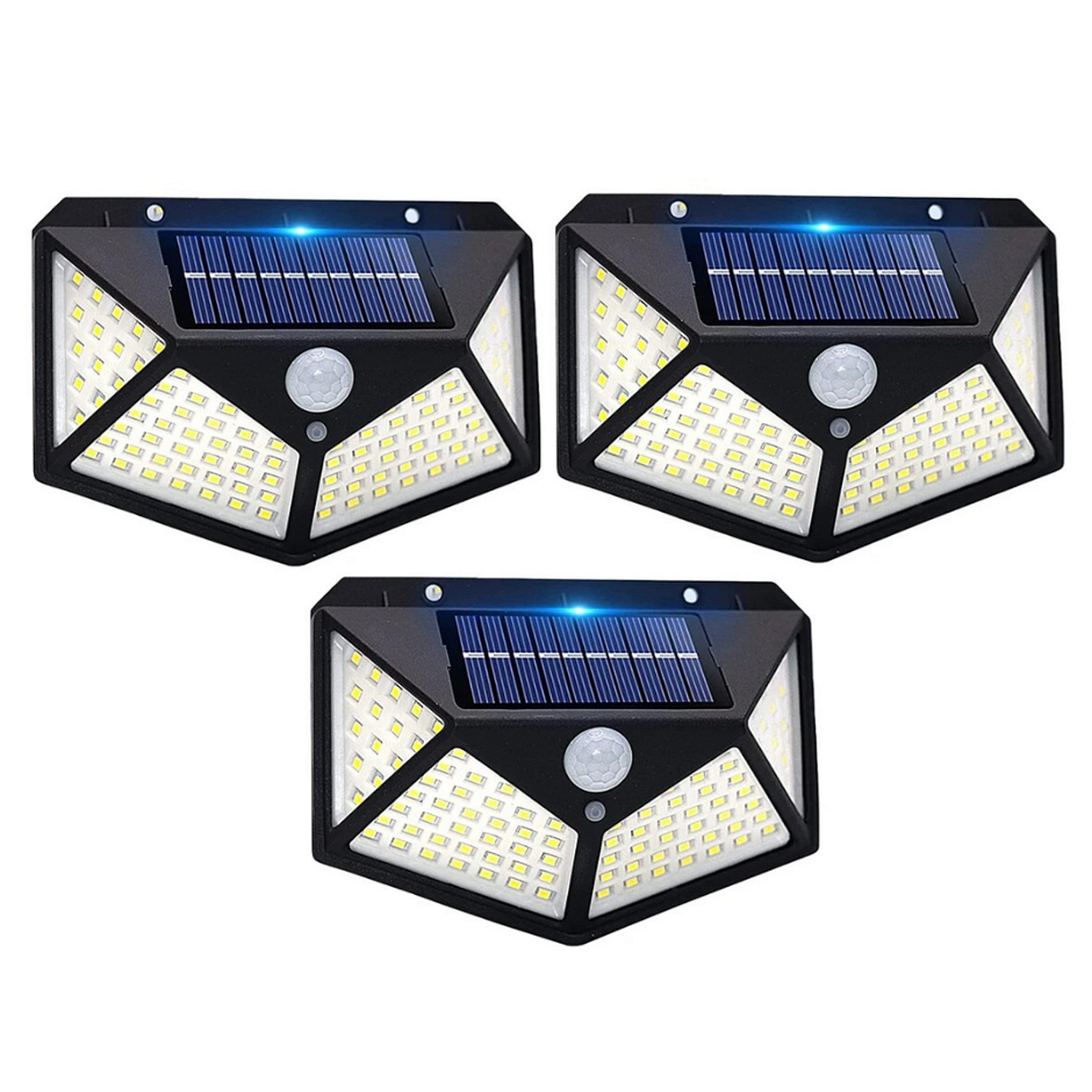 1 бр, 3 бр , 5 бр и 10 бр. Соларна Лампа Jortan Със Сензор За Движение И 100 LED За Двор и Градина