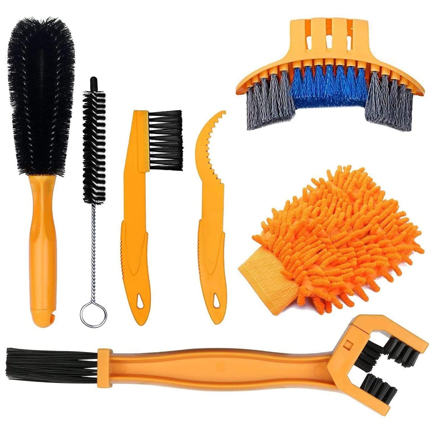 Професионален Комплект за Почистване на Велосипед – 7 Части