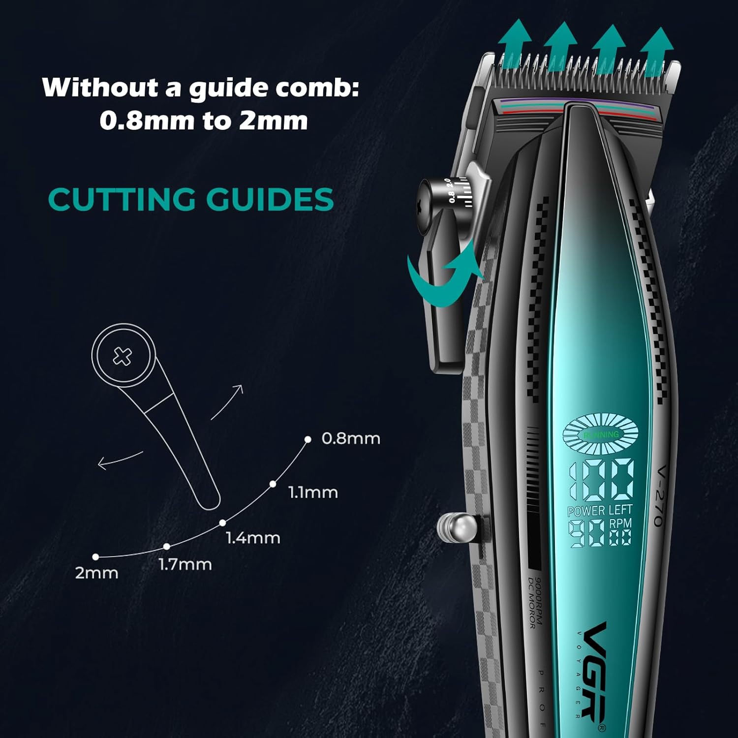 Професионален Комплект за Подстригване VGR – Машинка V-270 + Тример V-992