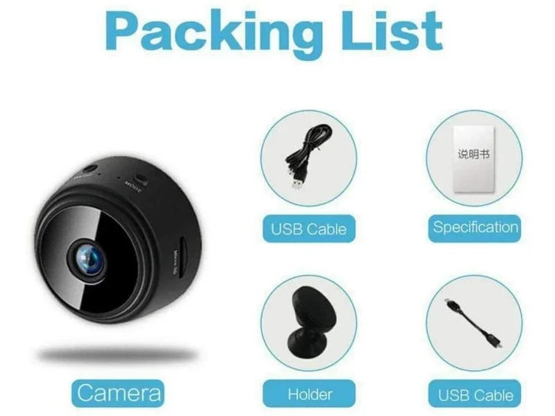 WI-FI широкоъгълна MINI камера А9 – Скрита Сигурност За Вашия Дом