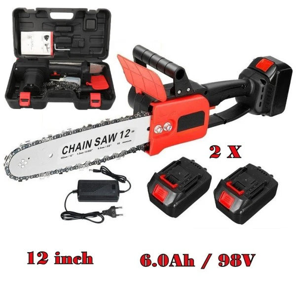 Акумулаторна Резачка за Дърва 12 Инча – Мощна и Лесна за Употреба