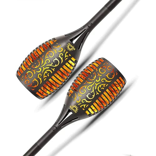 Соларни лампи за градина 2 броя тип ФАКЛИ с пламъчен ефект