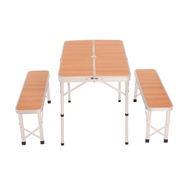 Сгъваема Къмпинг Маса с 2 Пейки