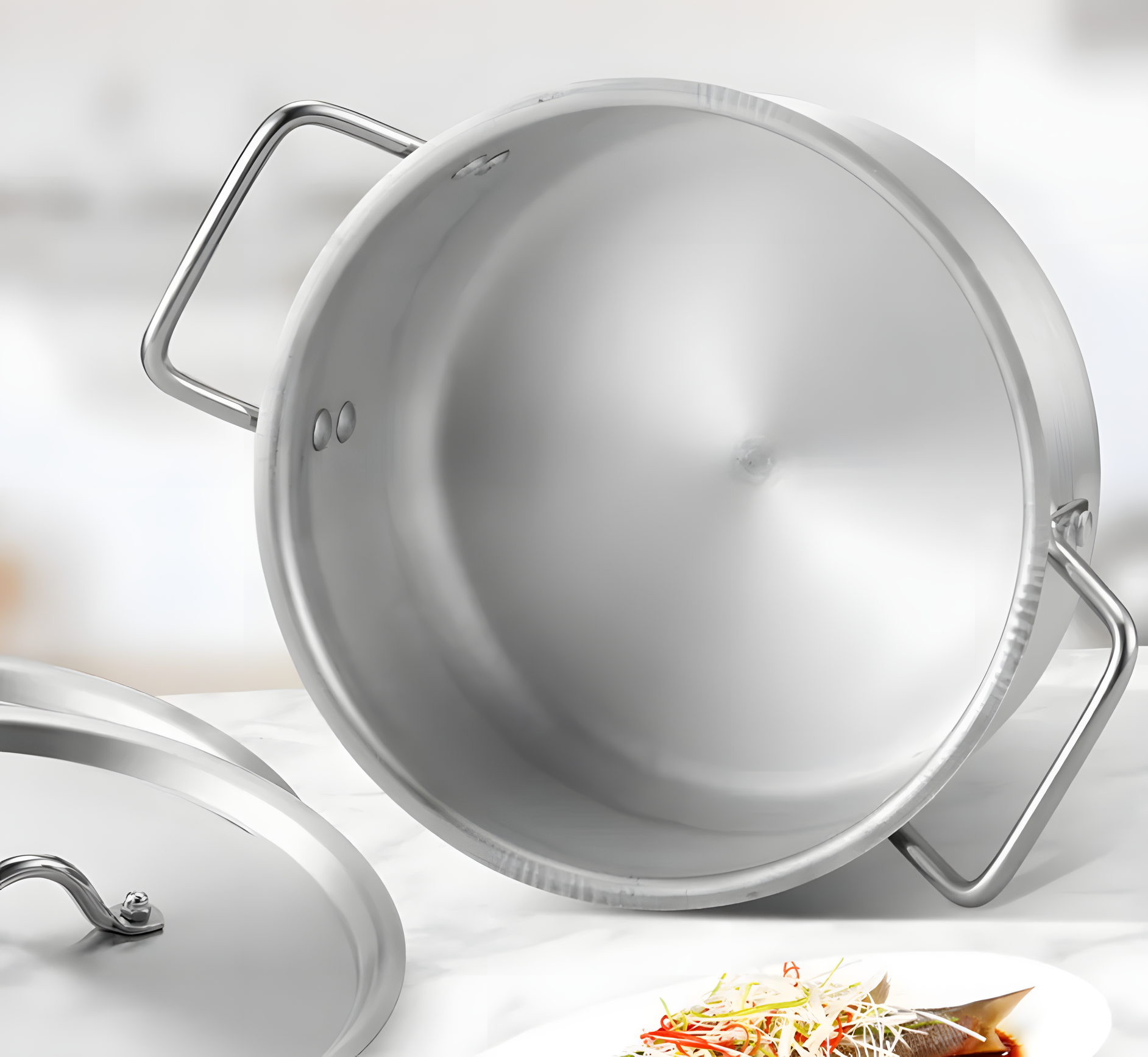 Комплект тенджери от 4 части + плюс подарък престилка