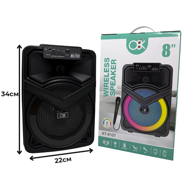 Безжична Тонколона BT-8107 с Микрофон