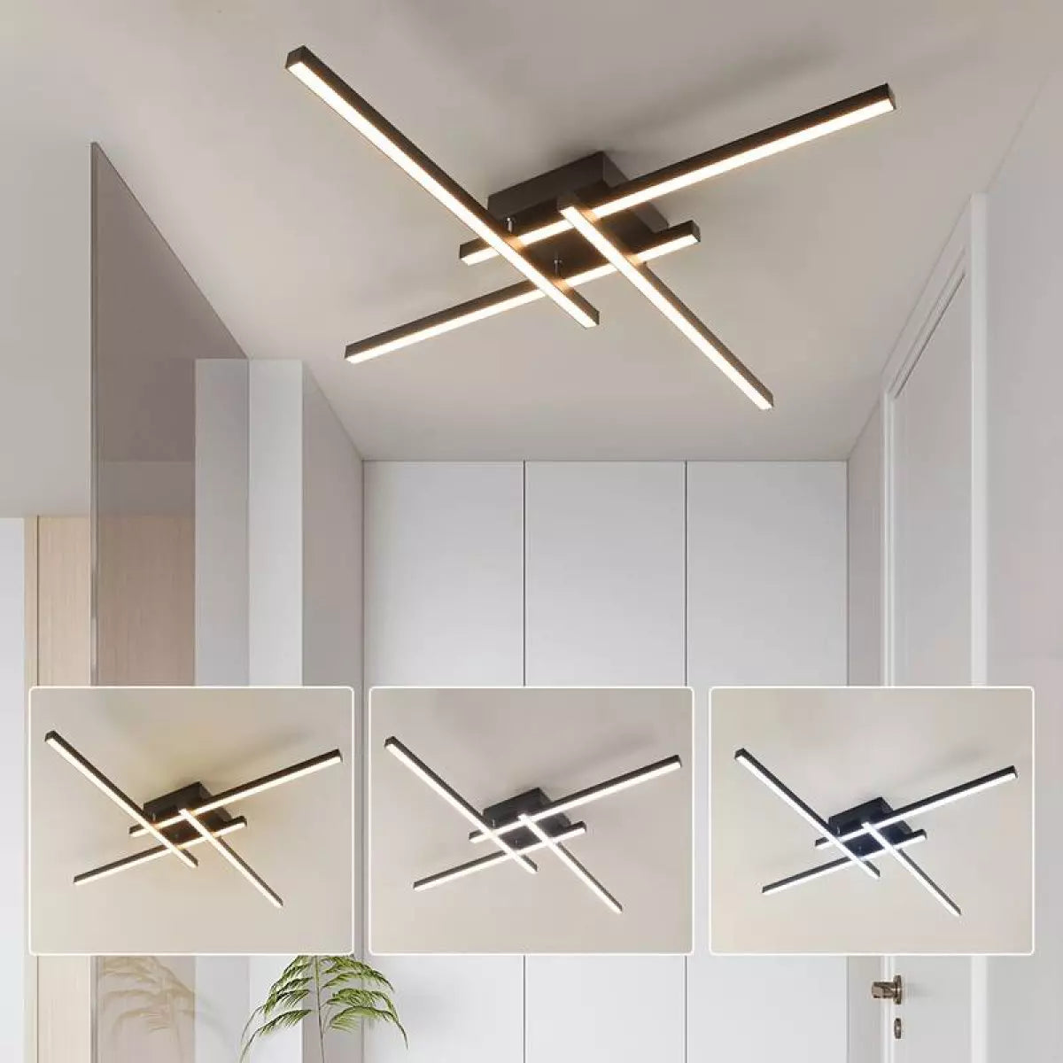 LED осветително тяло с 4 рамена