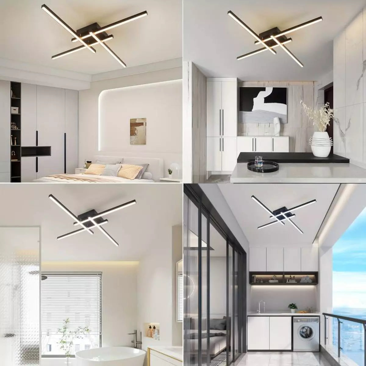 LED осветително тяло с 4 рамена