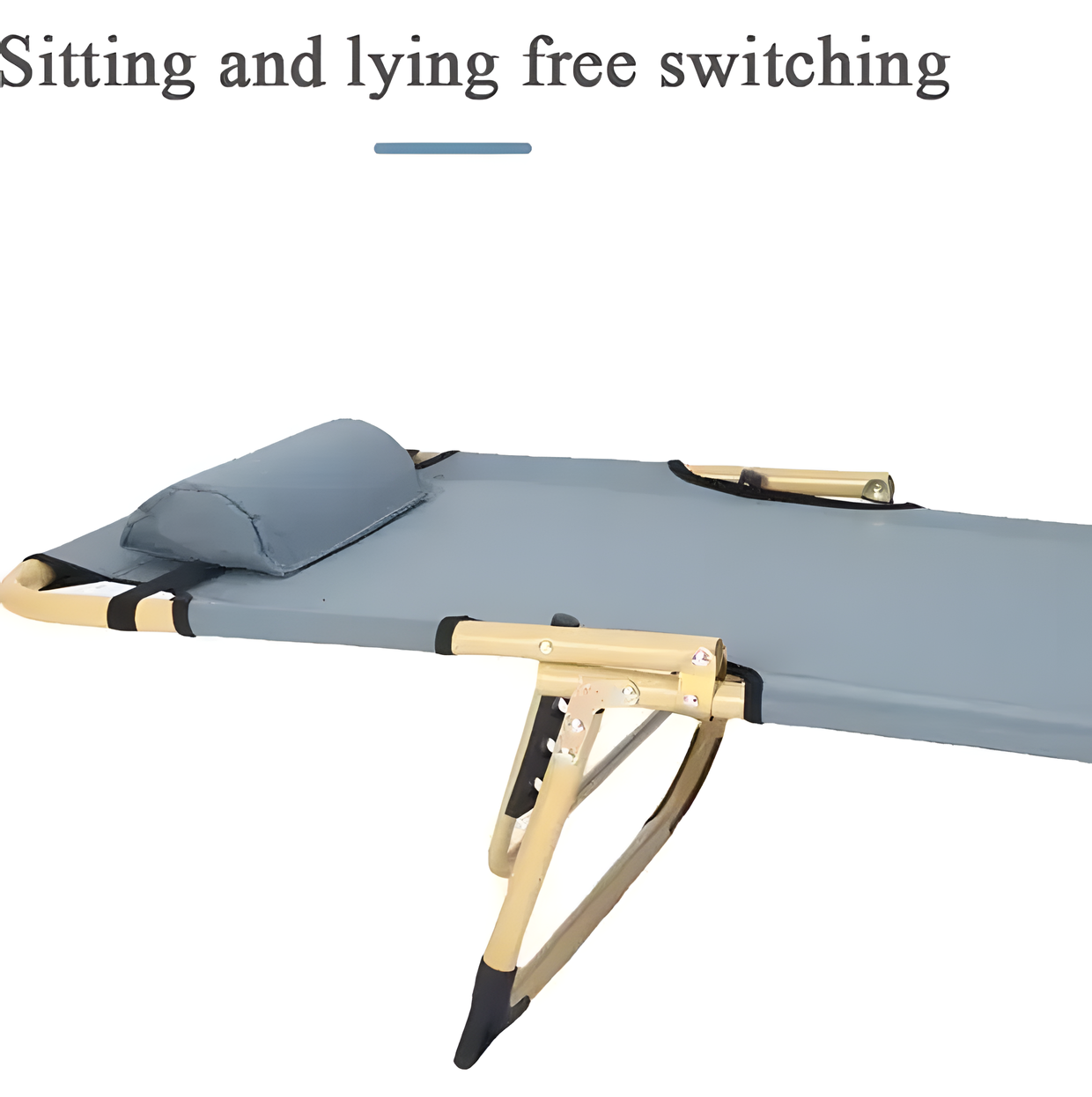 Сгъваемо туристическо легло с регулируема облегалка