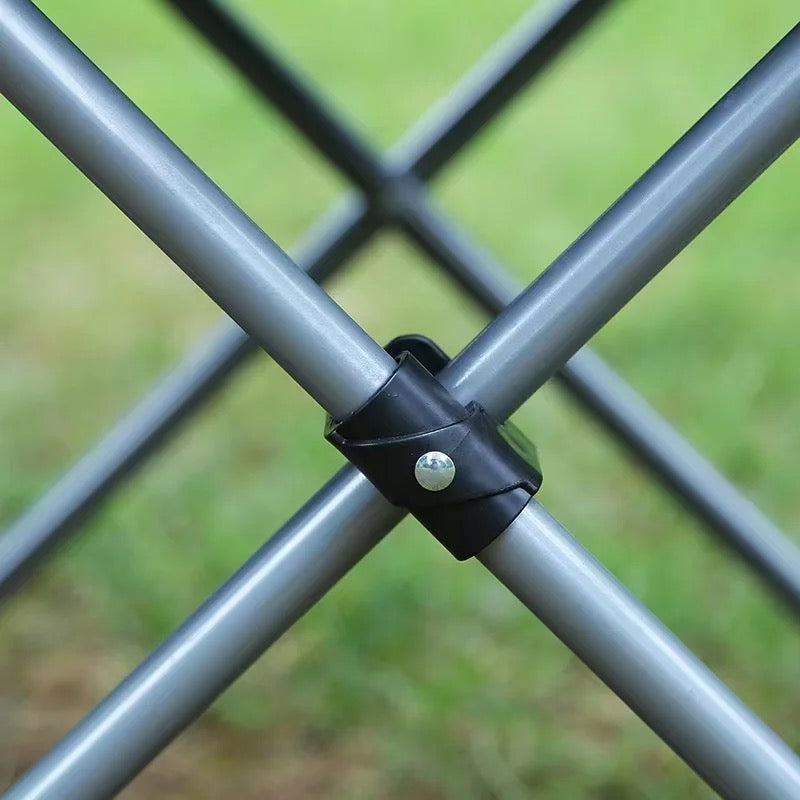 Сгъваем Къмпинг Стол с Подлакътници и Поставка за Чаша