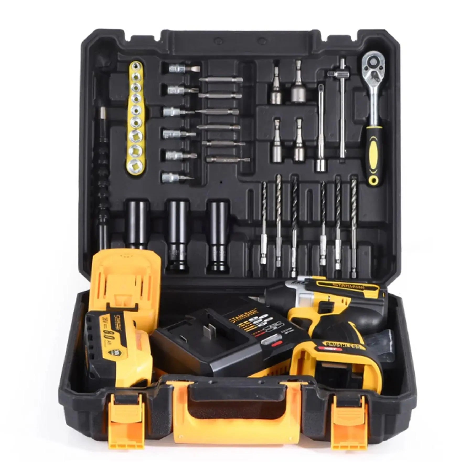 Акумулаторен Ударен Гайковерт StahlMayer безчетков 36V, 8A + 35 Части - Smartko.store