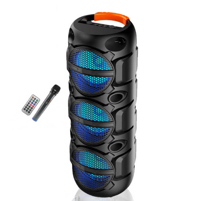 Безжична Тонколона GY-8306 С 3x8" Говорители И Безжичен Микрофон – Мощен Звук За Парти И Караоке