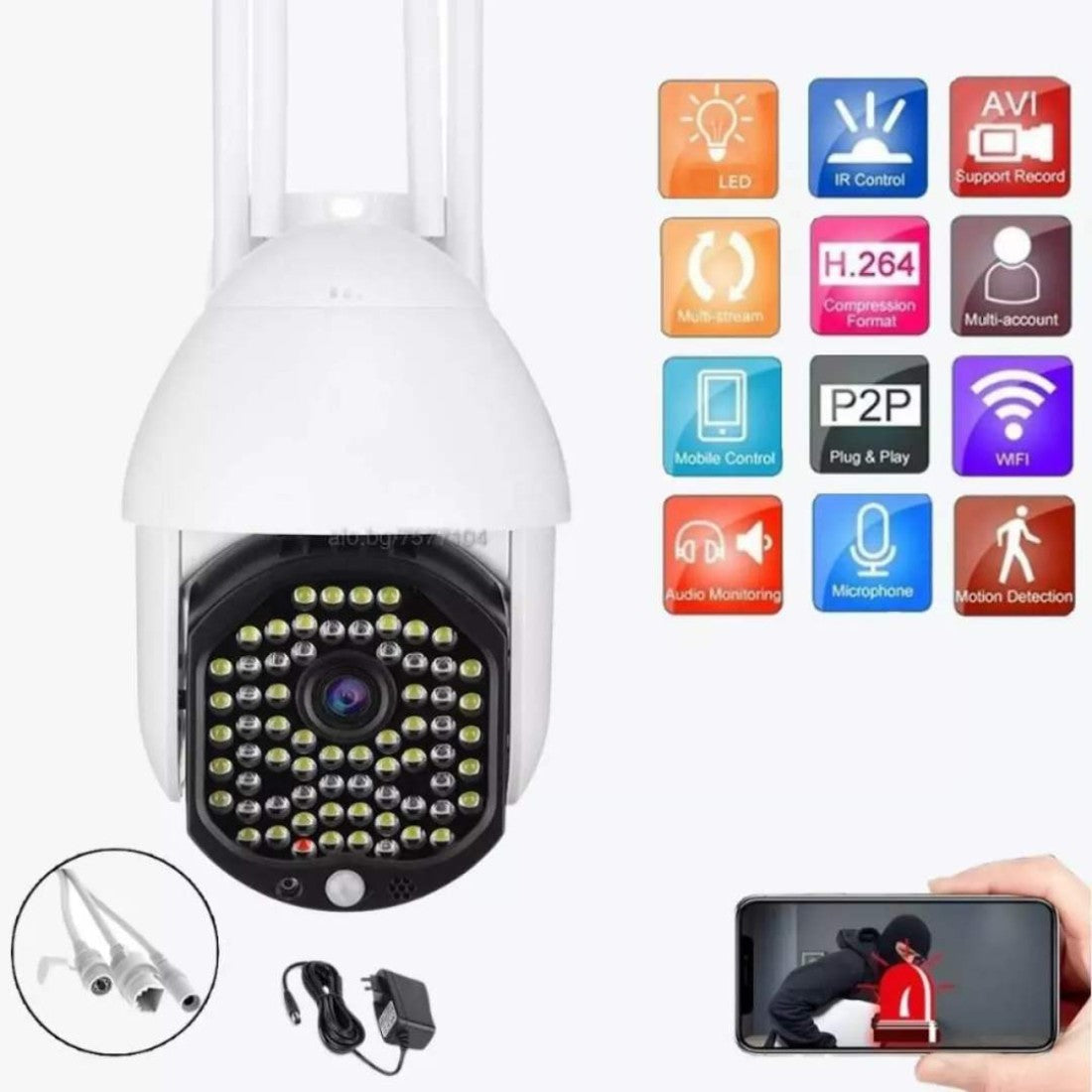 COBRA 68 LED YCC365+ Куполна Безжична Камера