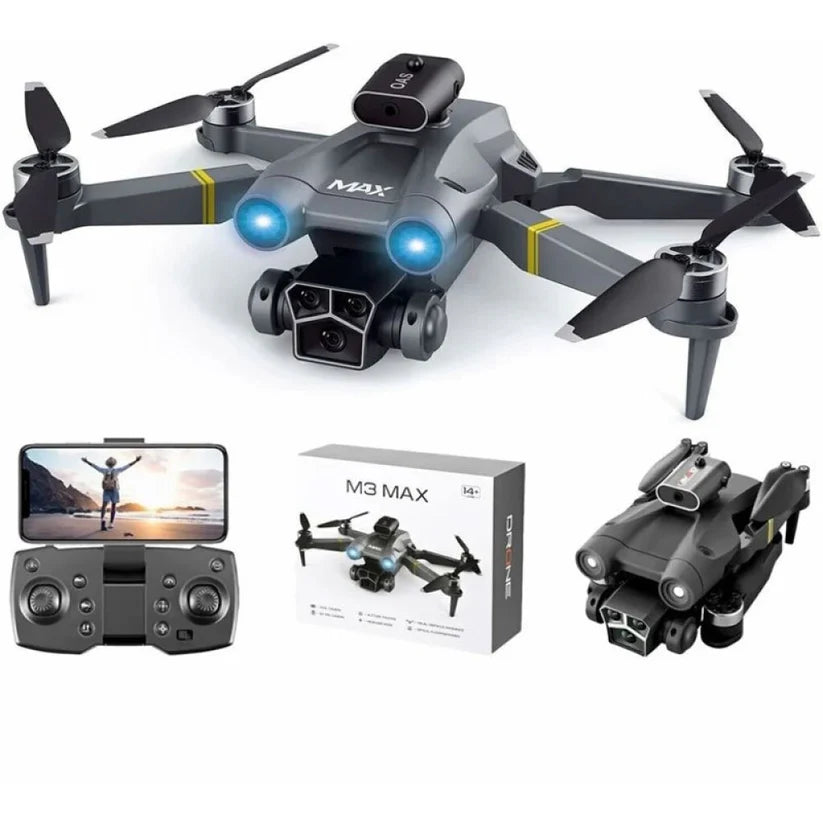Дрон M3 Max С Двойна Камера, Избягване На Препятствия И WiFi FPV