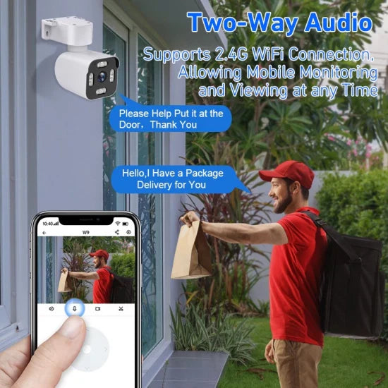 IP Въртяща Безжична Камера Външен Монтаж 6MPX Ultra HD 2K iCam365 + SD Карта 64GB