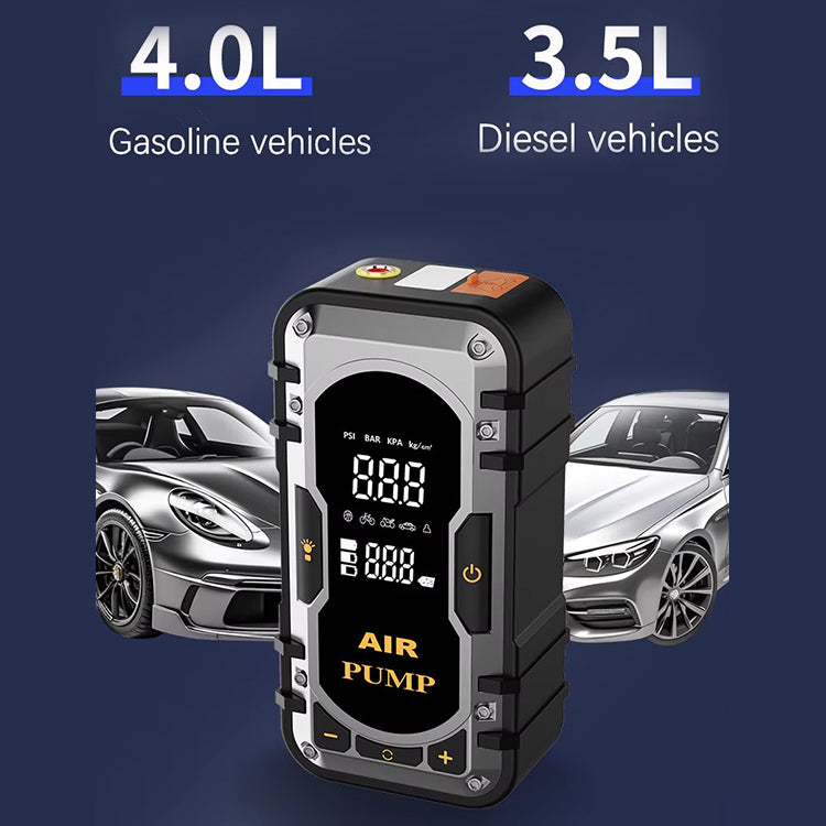 „Jump Starter С Компресор За Гуми – 8000mAh, Power Bank И LED Фенер“