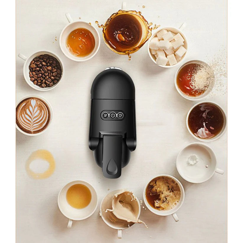 Кафемашина За Капсули и Мляно Кафе 3в1 Sokany, 1450W, 19 Бара – Черен