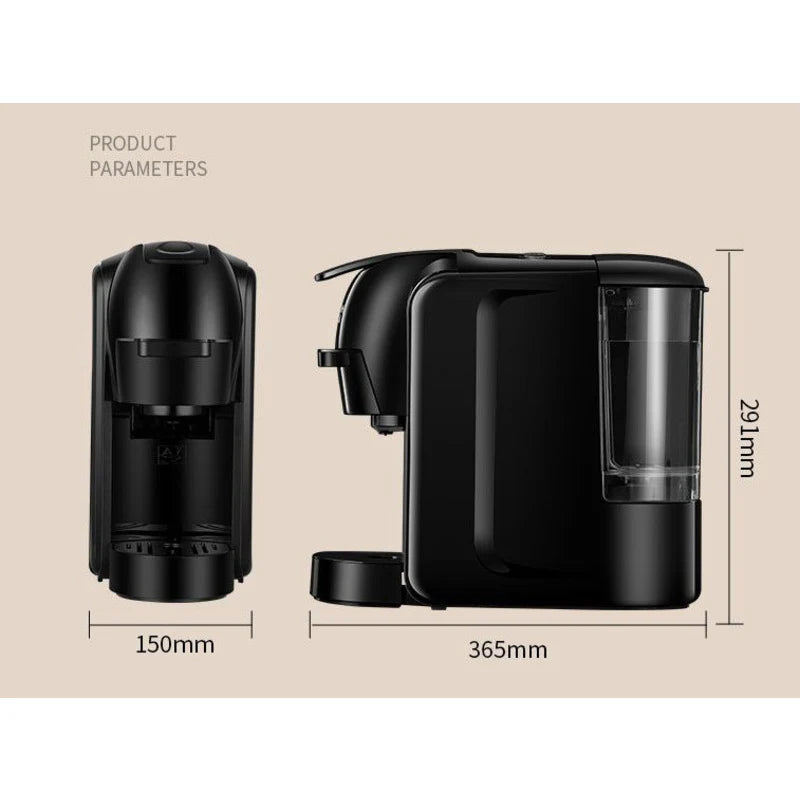 Кафемашина За Капсули и Мляно Кафе 3в1 Sokany, 1450W, 19 Бара – Черен