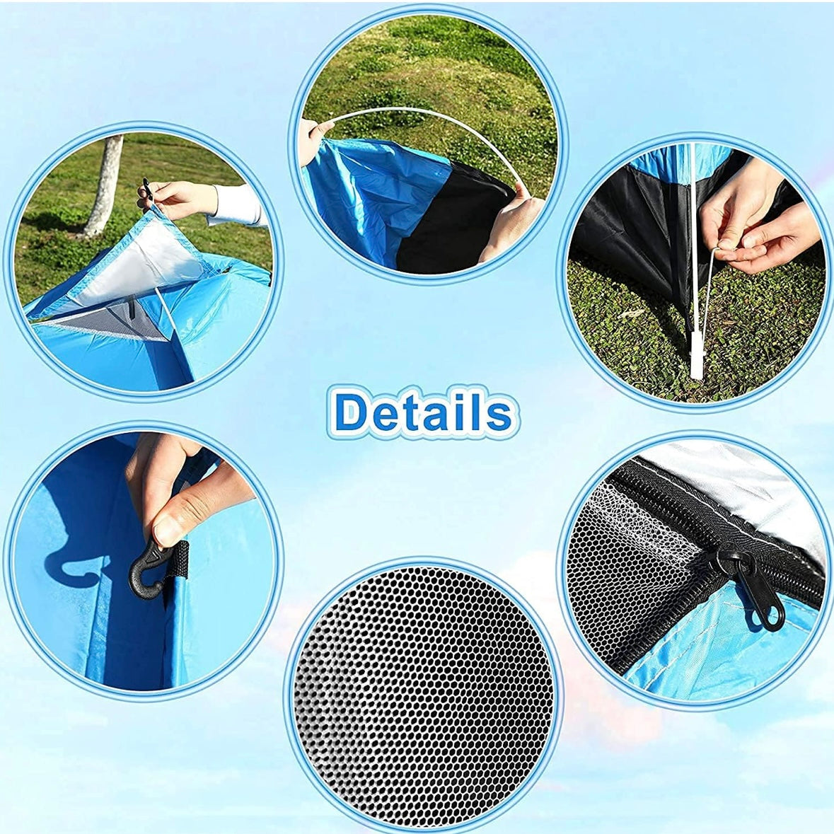 Къмпинг Pop Up Палатка 2x2м – Бързо Разпъване За Секунди