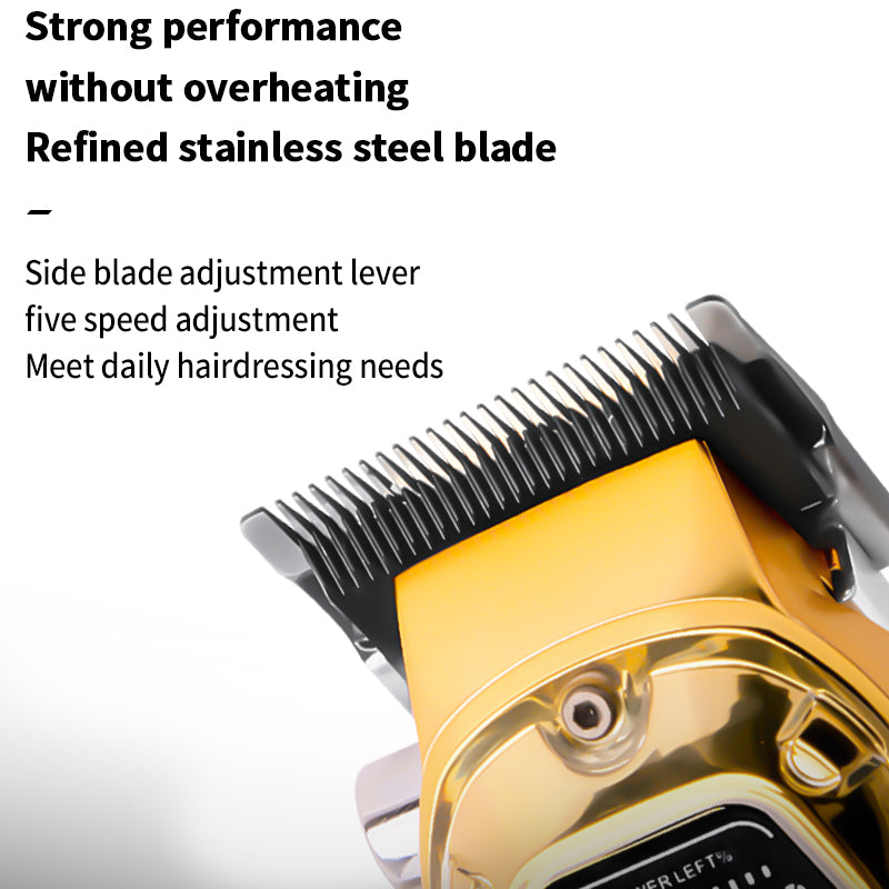 Kemei KM-1806 Машинка За Подстригване 10W С LCD Дисплей И 8 Приставки