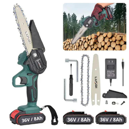 Комплект Акумулаторна Градинска Ножица и Акумулаторен Трион с 15см Шина – Немска Мощност и Прецизност