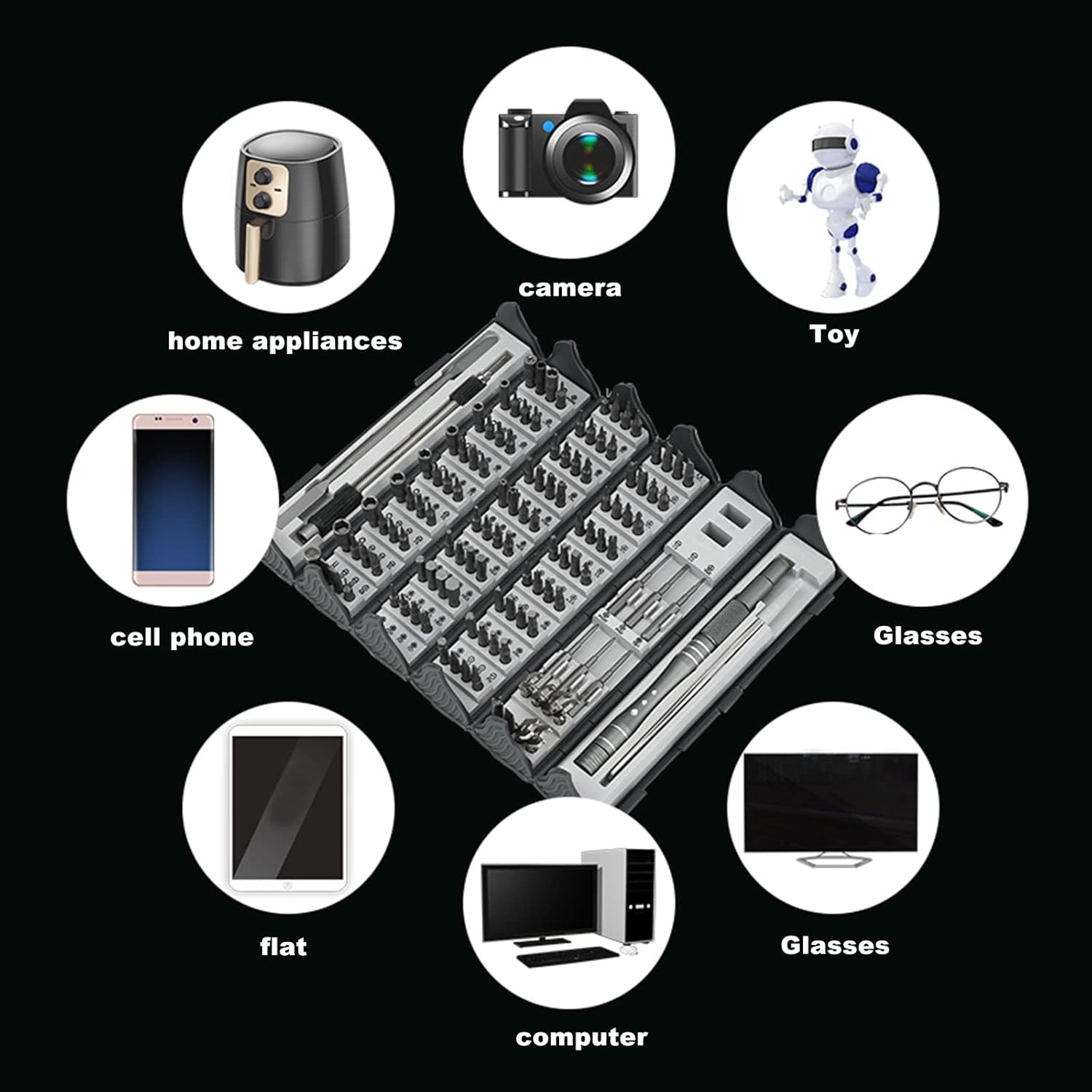 Комплект Прецизни Отвертки 128 в 1
