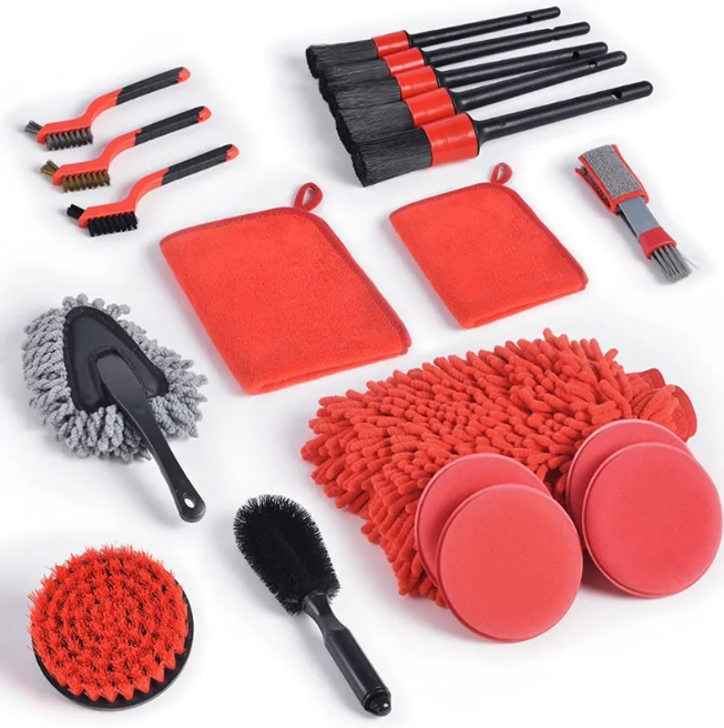 Комплект за Почистване на Автомобил, 19 Части