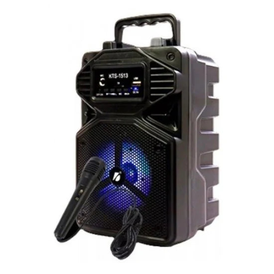 Караоке Тонколона KTS-1513 4'' С Bluetooth, Светлинни Ефекти И Микрофон