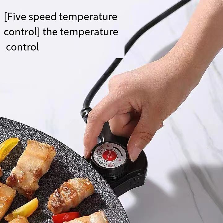 Преносима Електрическа Настолна Скара 800 W – Незалепващо Покритие и Топлоустойчиви Дръжки