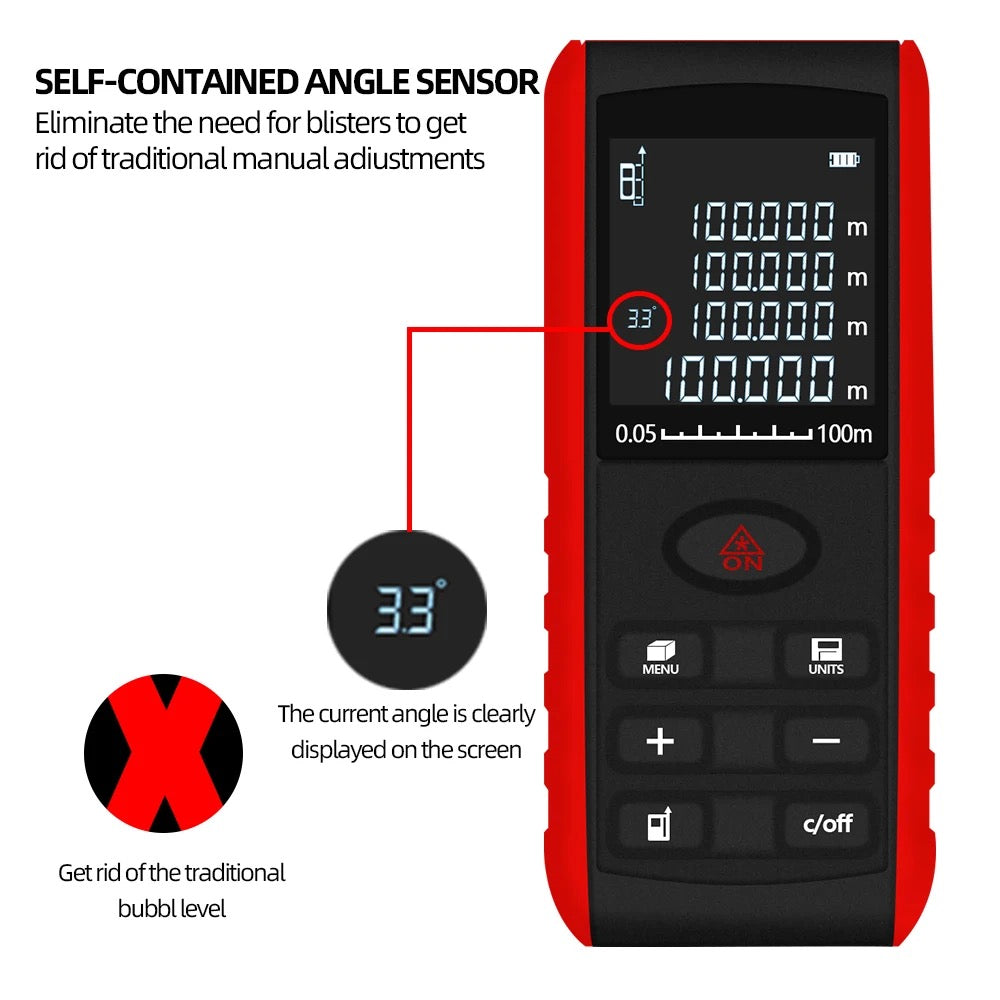 Професионална Лазерна Ролетка 100М