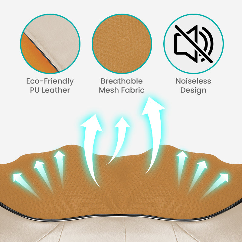 Шиацу Масажор С 16 Масажиращи Глави И Загряване – За Врат, Гръб И Раменe