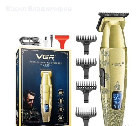 VGR V-265 Професионален Тример за Мъже със Super Trim